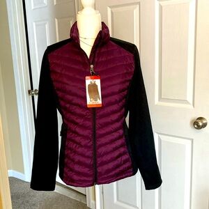NWT insulated lightweight front zipper closure jacket